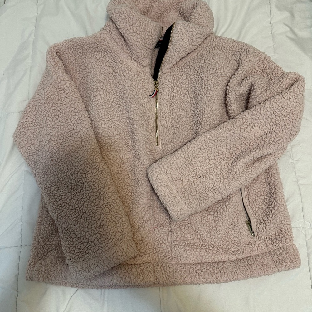 Tommy Hilfiger Light Pink Teddy Jacket